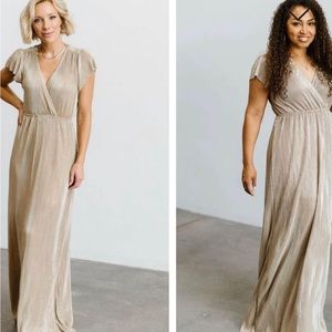 Baltic Born Pleated Maxi Dress - Small, New With Tags